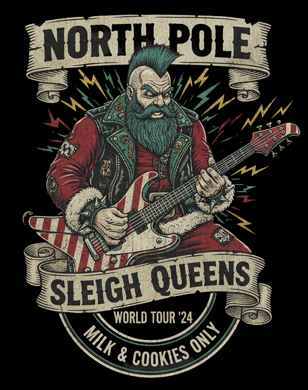 NORTH POLE SLEIGH QUEENS! T-Shirt