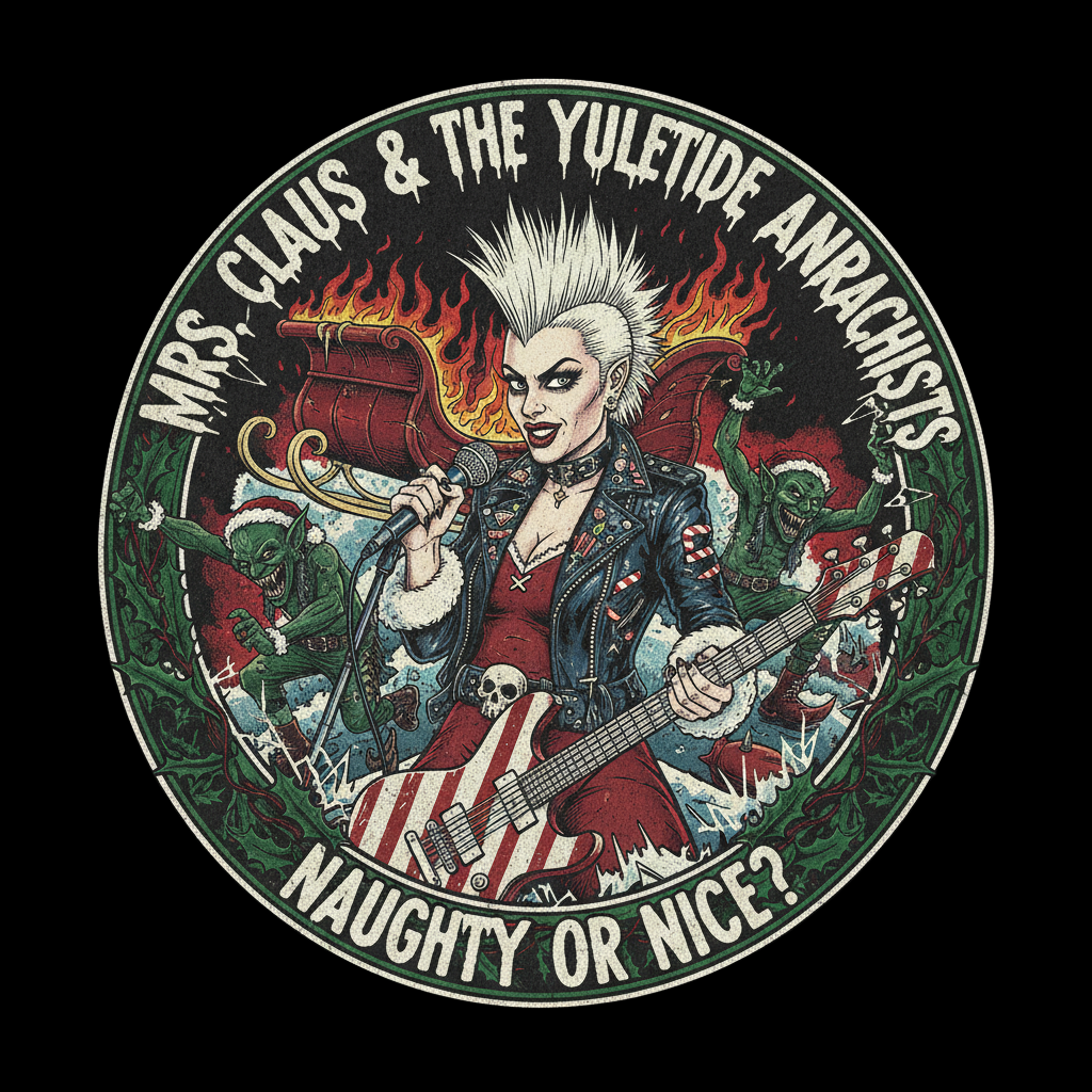 MRS. CLAUS AND YULETIDE ANARCHISTS! T-Shirt