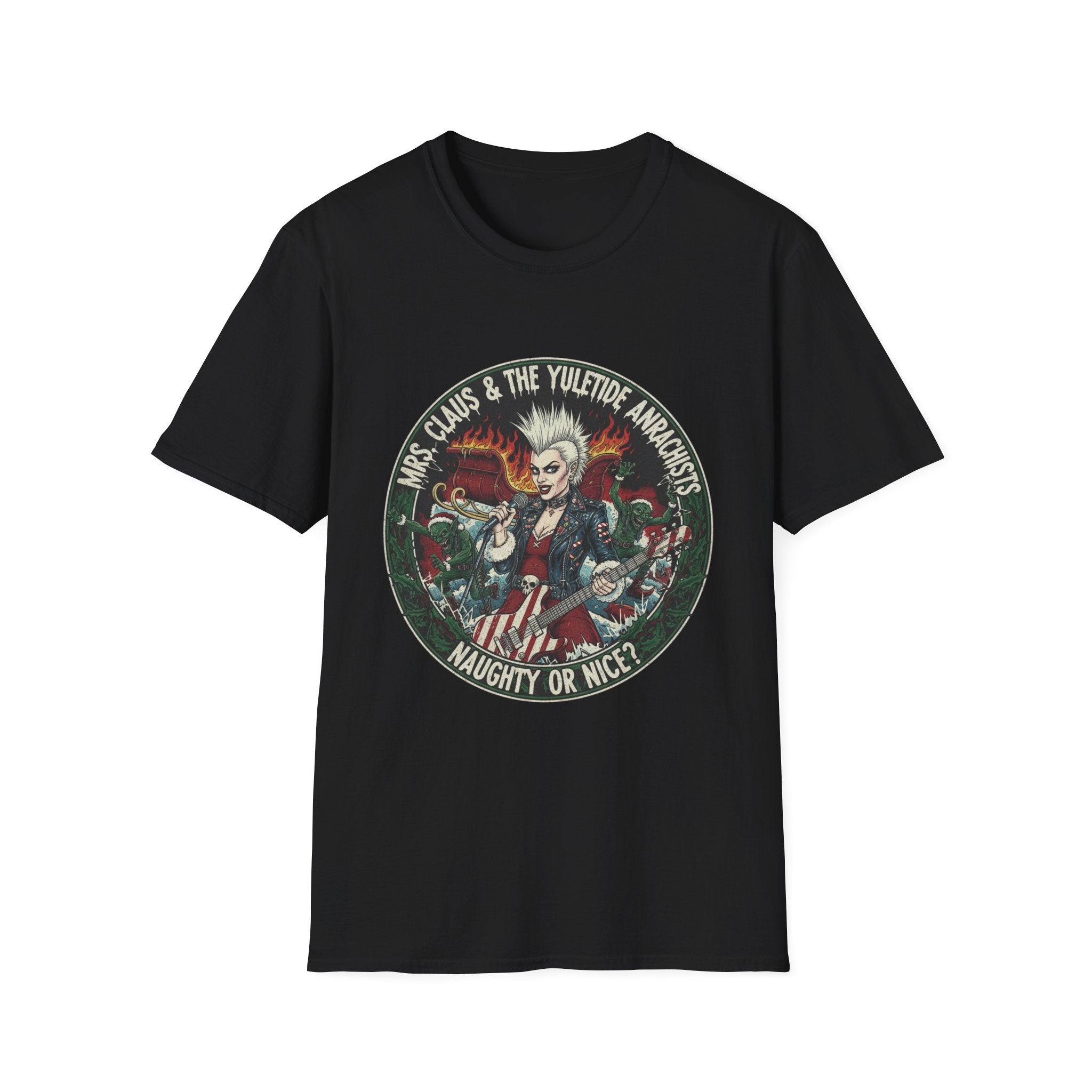 MRS. CLAUS AND YULETIDE ANARCHISTS! T-Shirt